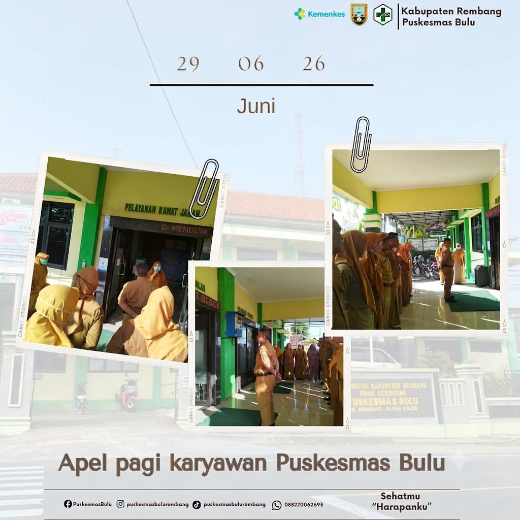 KEGIATAN APEL PAGI PUSKESMAS BULU