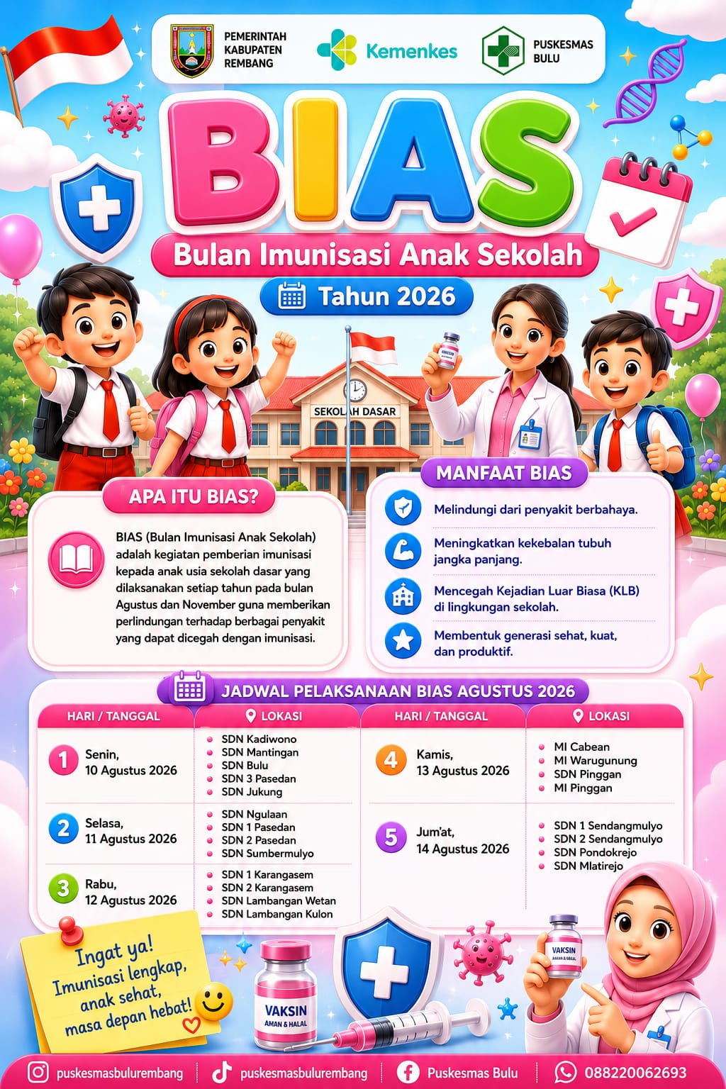BULAN IMUNISASI ANAK SEKOLAH (BIAS)